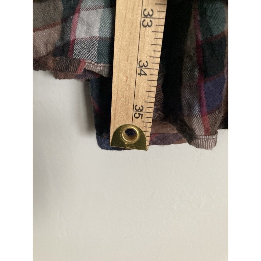 Soft Surroundings Plaid Swing Tunic Top XL Pleated Pastel Boho - Picture 12 of 12